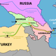Routes of the proposed trans-Caspian, Baku-Ceyhan and other pipelines.